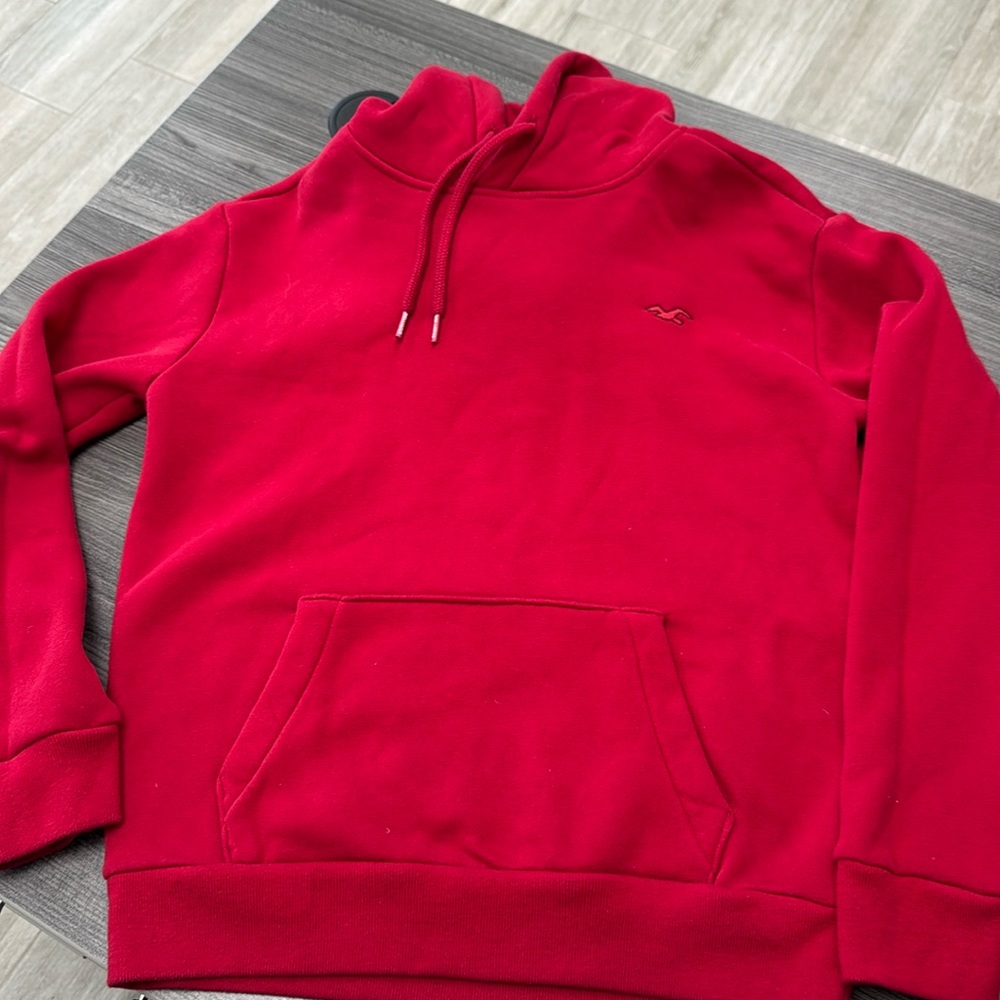 Hollister red hoodie size XS